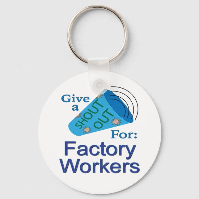 Porte-clés Criez pour les ouvriers de l'usine (Recto)