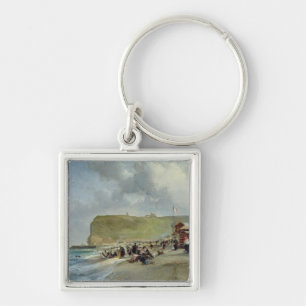 Porte-clés Crinolines sur la plage, Fecamp, 1871