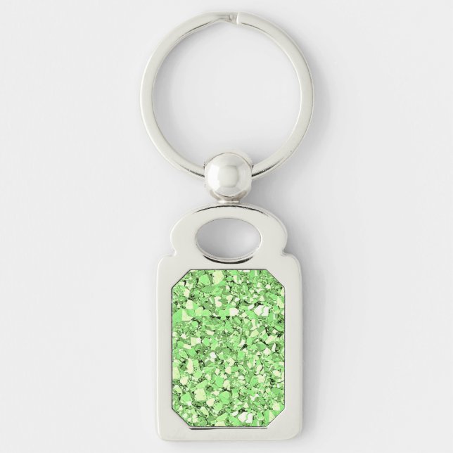 Porte-clés Cristal de Druzy - vert de peridot (Devant)