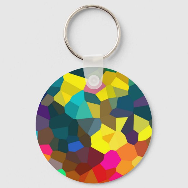 Porte-clés Cristaux colorés (Recto)