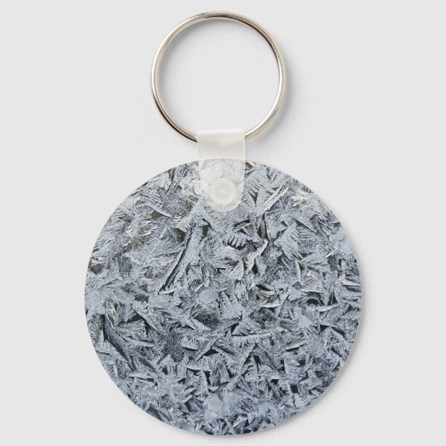 Porte-clés Cristaux de givre de glace Texture (Recto)