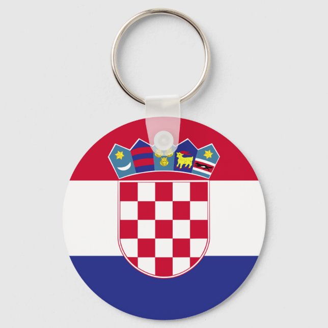Porte-clés Croatia Flag (Recto)