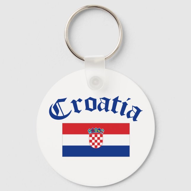 Porte-clés Croatia Flag (Recto)