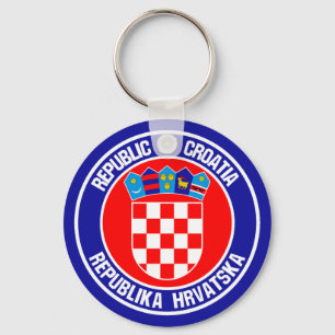 Porte-clés Croatia Round Emblem