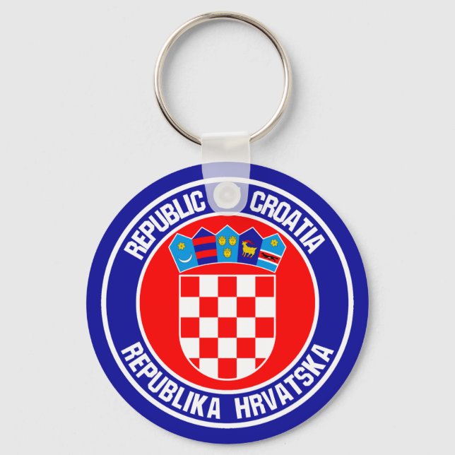 Porte-clés Croatia Round Emblem (Recto)