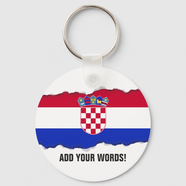 Porte-clés Croatian Flag (Recto)