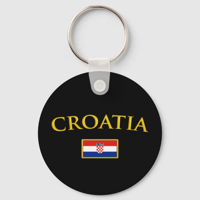 Porte-clés Croatie dorée (Recto)