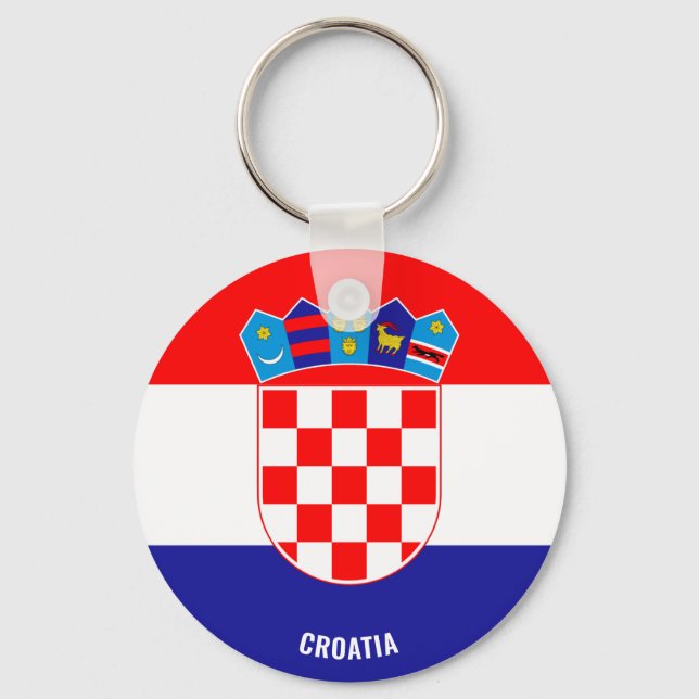 Porte-clés Croatie Drapeau charmant patriotique (Recto)