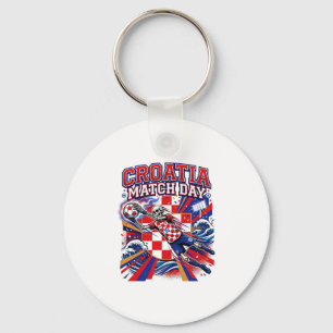 Porte-clés Croatie Jour de Match Skeleton Striker Nations Hau