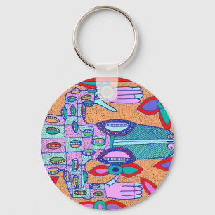 Porte-clés Croc Fainéant de Plage