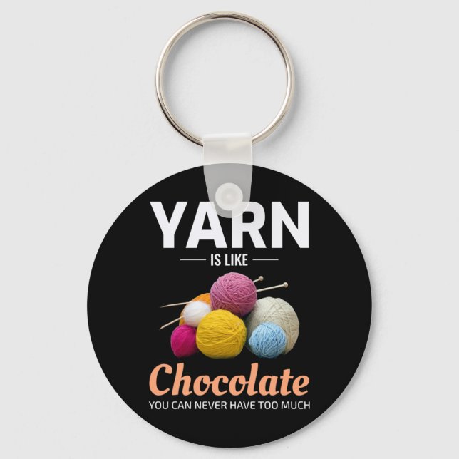 Porte-clés Crochet Crochet Tricot chocolat Crochet (Recto)