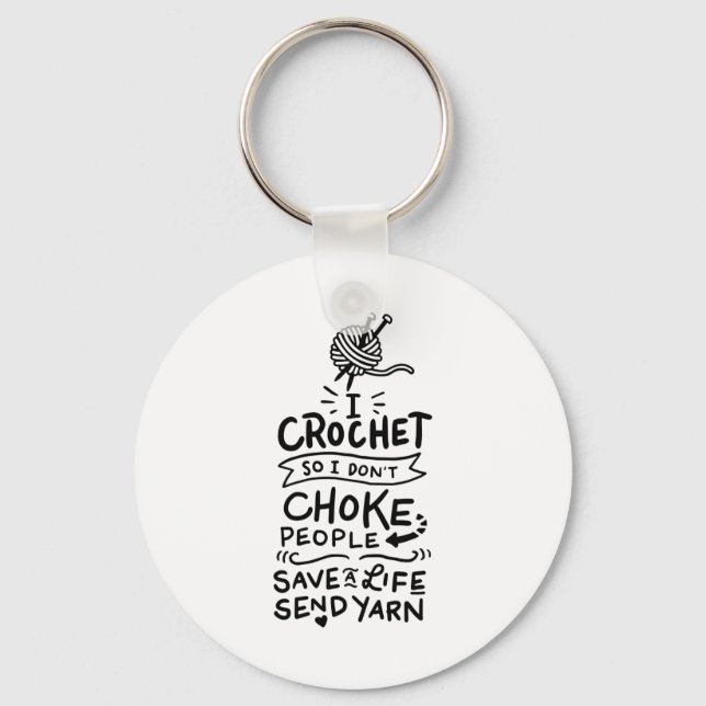Porte-clés Crocheting Crochet Wool (Recto)
