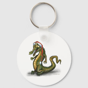 Porte-clés Crocodile de Noël