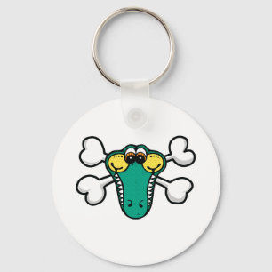 Porte-clés Crocodile Skull and Crossbones