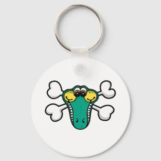 Porte-clés Crocodile Skull and Crossbones