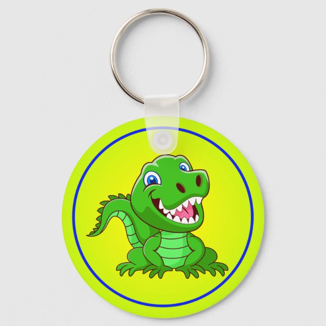 Porte-clés Crocodile souriant Cartoon-64836 (Recto)