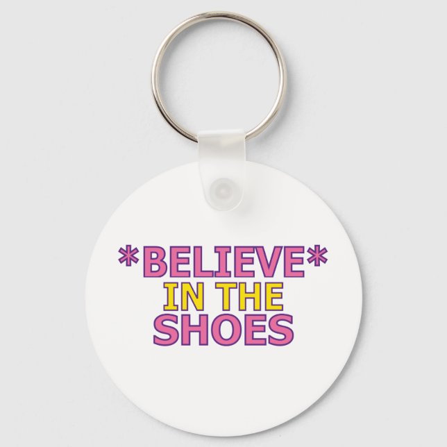 Porte-clés Croire aux chaussures (Oudin) (Recto)