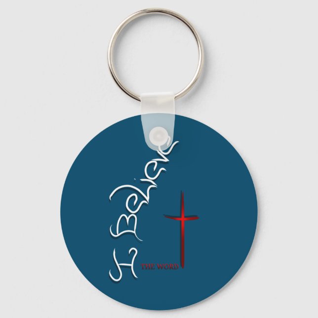 Porte-clés Crois À La Parole De Dieu (Recto)