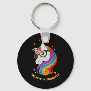 Porte-clés Crois En Toi-Même Unicorne