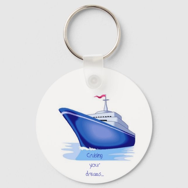 Porte-clés croisière1, Juste croisière' - Customisé (Recto)