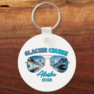 Porte-clés Croisière aux glaciers d'Alaska, icebergs panorami