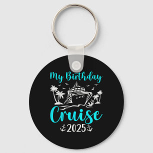Porte-clés Croisière d'anniversaire 2025 Navire Bateau Fête -