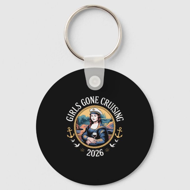 Porte-clés Croisière de vacances Mona Lisa Filles en croisièr (Recto)