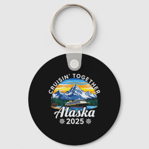 Porte-clés Croisière ensemble Alaska 2025 Famille Ami Alaska