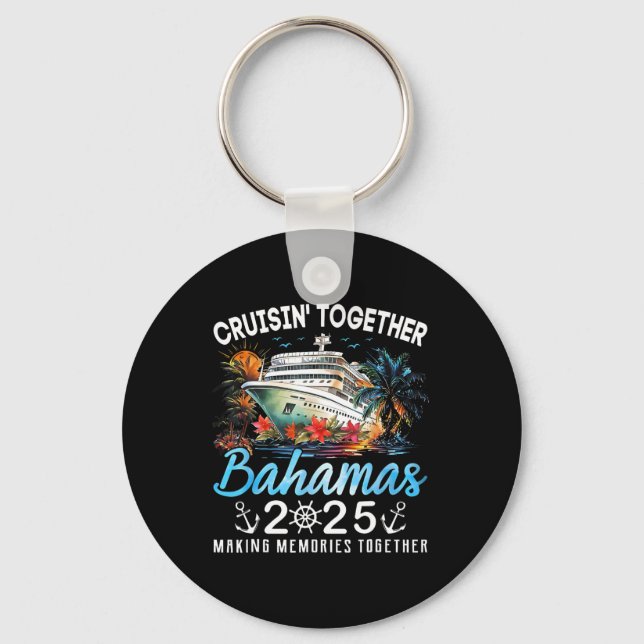 Porte-clés Croisière ensemble Bahamas 2025 Croisière Plage Ét (Recto)