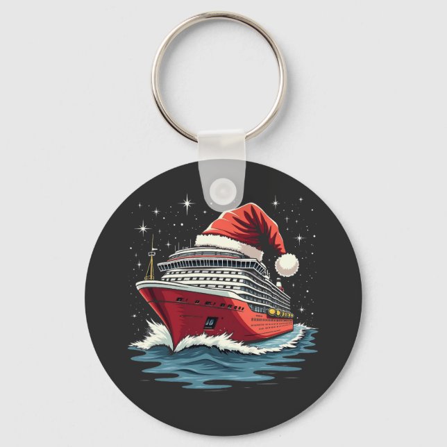 Porte-clés Croisière familiale Croisière Navire Correspondanc (Recto)