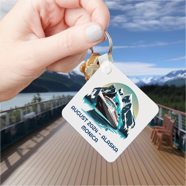 Porte-clés Croisière Navire Océan Alaska mountain (Créateur téléchargé)