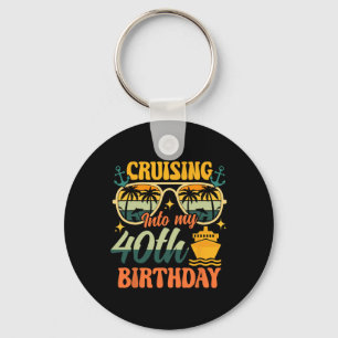 Porte-clés Croisière pour mes 40 ans 40 ans Croisière