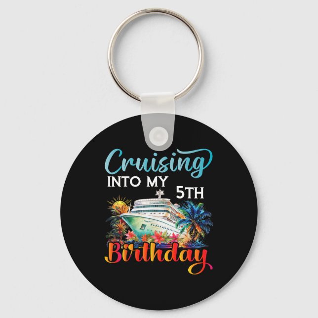 Porte-clés Croisière pour mon 5ème anniversaire de croisière  (Recto)