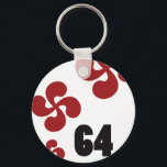 Porte-clés Croix64.ai multiples<br><div class="desc">Les croix Basques authentiques avec le logo 64 original en provenances de Biarritz</div>
