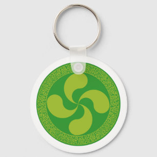 Porte-clés Croix basque élégante et élégante : Lauburu,