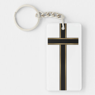 Porte-clés Croix chrétienne