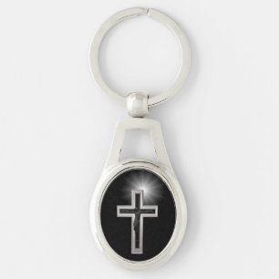 Porte-clés Croix chrétienne