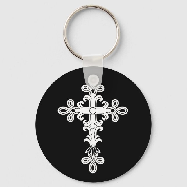 Porte-clés Croix chrétienne (Recto)