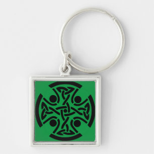Porte-clés croix chrétienne celtique 