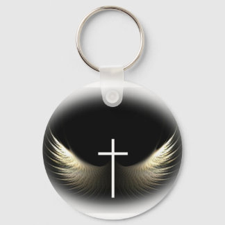 Porte-clés Croix chrétienne et Saint-Esprit Inspiration