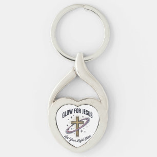 Porte-clés Croix chrétienne Glow for Jesus Vintage Vector