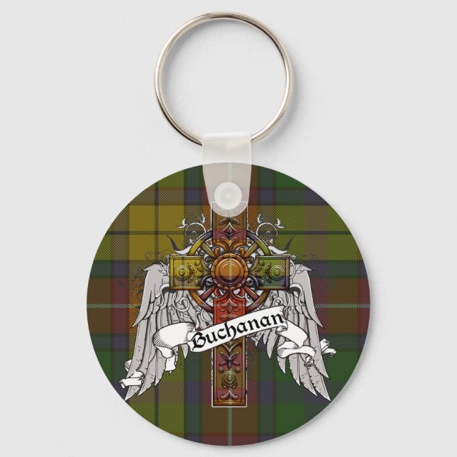 Porte-clés Croix de Buchanan Tartan (Recto)