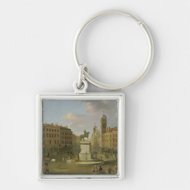 Porte-clés Croix de Charing, avec la statue du Roi Charles I (Devant)