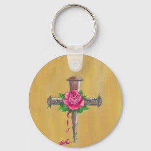 Porte-clés Croix de clou