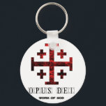 Porte-clés Croix De Jérusalem - Opus Dei - Oeuvre De Dieu<br><div class="desc">La Croix de Jérusalem, un de mes dessins préférés et je suis sûr qu'elle sera aussi l'un de vos préférés. La Croix de Jérusalem est aussi connue comme : La Croix des Croisés et comme La Croix héraldique .. L'étoile 5 pointes est censée symboliser les 5 blessures que le Christ...</div>