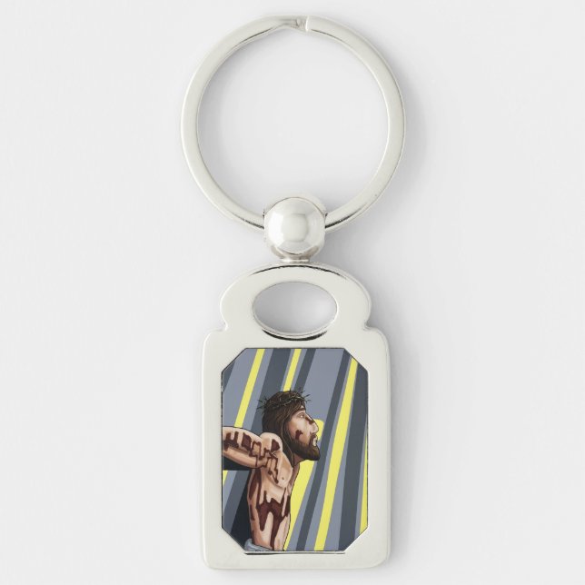 Porte-clés croix de Jésus (Devant)