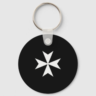 Porte-clés Croix de Malte des Chevaliers Hospitaliers Catholi