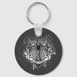 Porte-clés Croix de prière de famille de foi - myélome