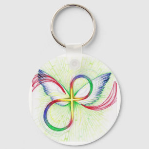 Porte-clés Croix d'infini