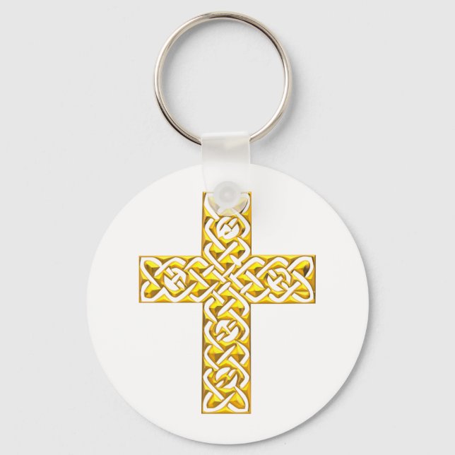 Porte-clés Croix d'or (Recto)